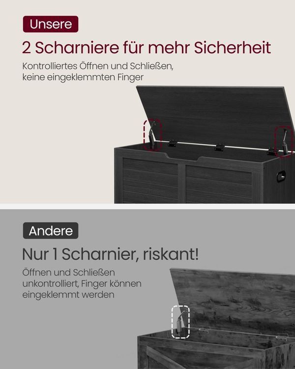 Coffres: Sitztruhe Aufbewahrungsbank mit Deckel 100x40x46 LYONIS – Neuf avec emballage d'origine à Lachen SZ par MAMORU-MOEBEL 6