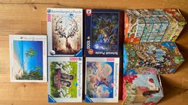 8 Puzzles mit je 1.000 Teilen - vorzugsweise als Gesamtpaket