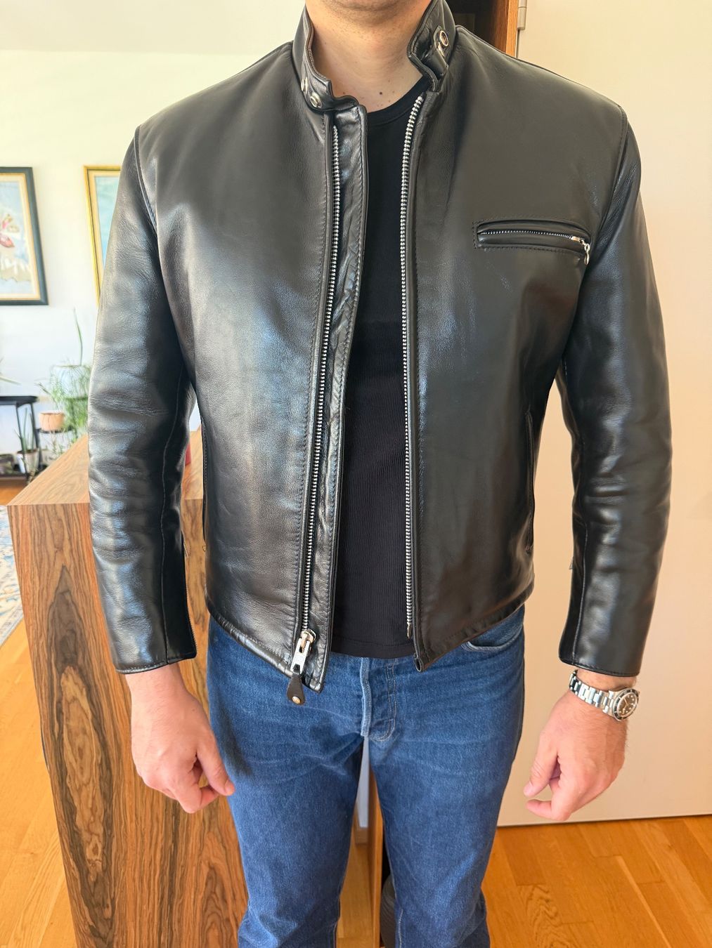 Schott Jacken: Schott 641HH Lederjacke – Neu (gemäss Beschreibung) aus St. Urban von pet_k296 2