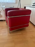 Cassina LC2 Sessel Le Corbusier Leder rot