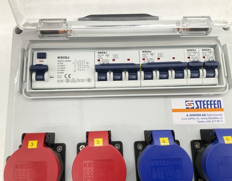 Elektrotechnik: STEFFEN Baustromverteiler CEE16 – Neu und originalverpackt aus Uerkheim von Kaufoption 2