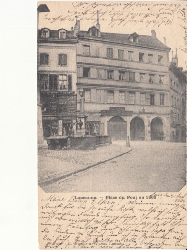 Cartoline postali: Lausanne 1900 – Usato da Bürglen TG venduto da StampGraf