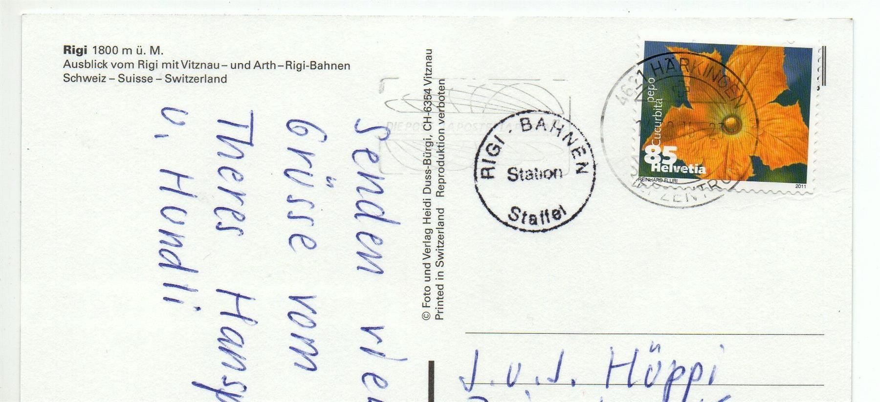 Cartes postales: RIGI Vitznau- und Arth-Rigi-Bahnen – D'occasion à Jona par philajona 1