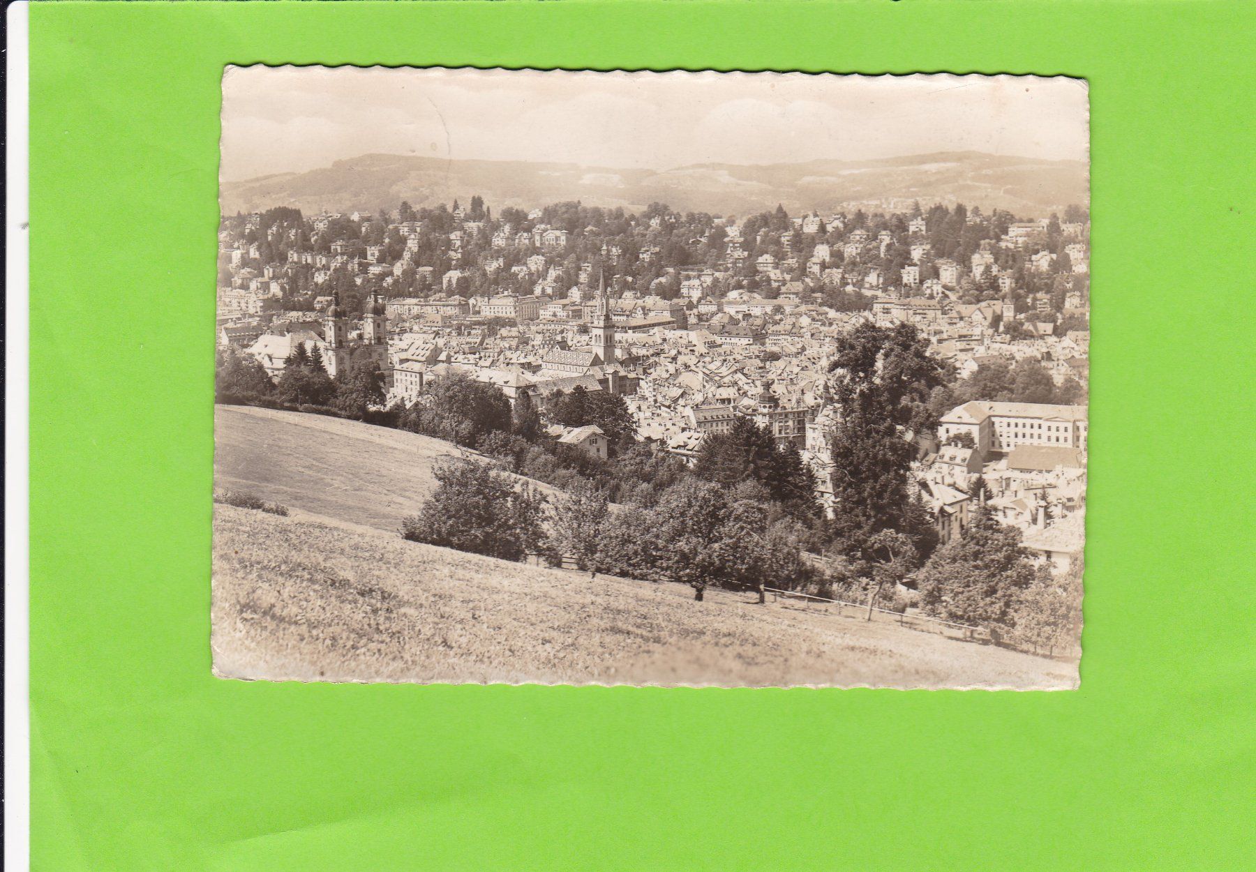 Cartoline postali: St. Gallen Zentrum--1953 – Usato da St. Peterzell venduto da neckertal