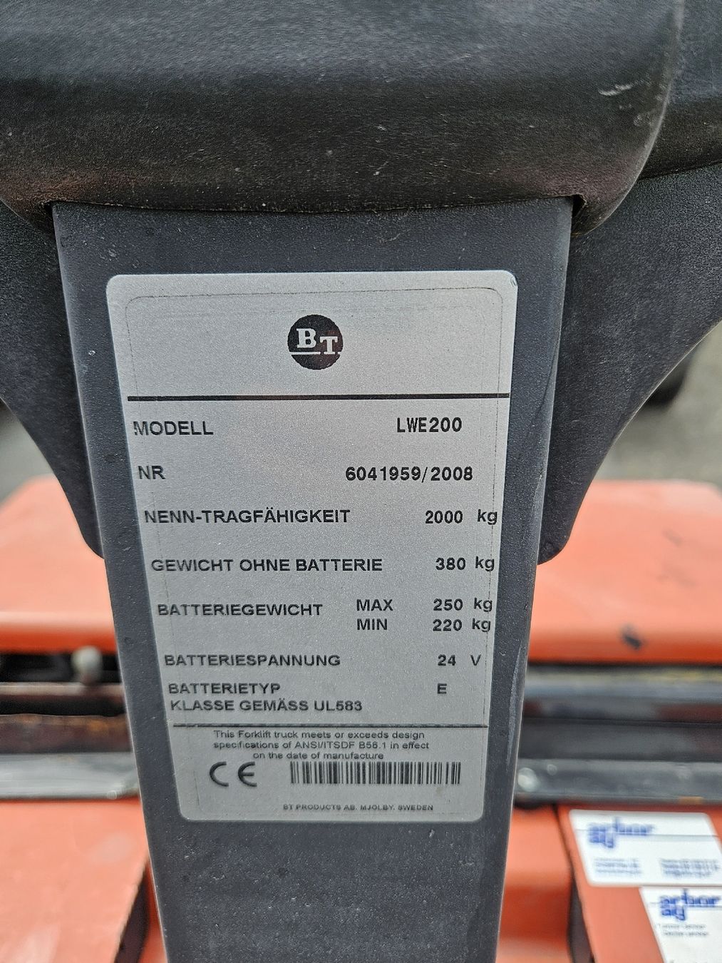 Ameise Carrelli elevatori e a forche: Stapler, Ameise BT LWE200 – Usato da Bösingen venduto da rafu2010 1