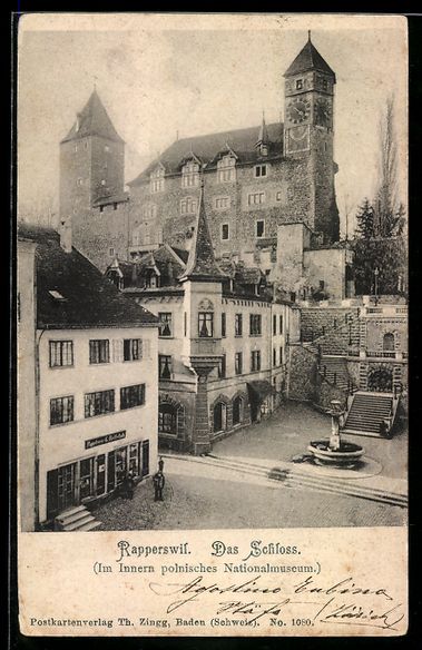 Ansichtskarten: Rapperswil, Schloss, Polnisches National – Gebraucht aus Berlin von bartko-reher