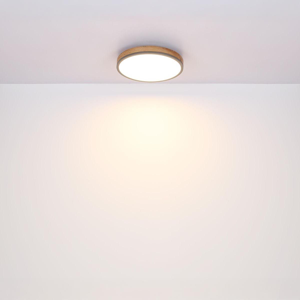 Kronleuchter & Deckenlampen: LED Deckenleuchte, Holzoptik, 45 cm Ø – Neu (gemäss Beschreibung) aus Kreuzlingen von Smart-Light 3