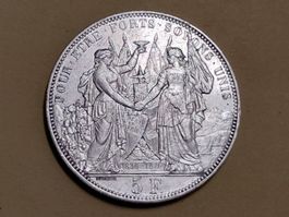 Schweiz 5 Franken Eidgenössisches Schützenfest Lausanne 1876
