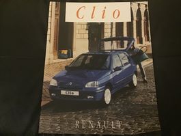 Renault Clio Verkaufsprospekt 40 Seiten Mai 1996