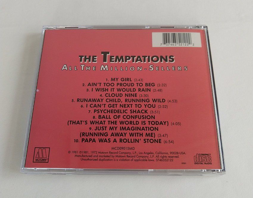 CD: CD The Temptations - All the Million-Sellers – Usato da Buchs ZH venduto da Bighusky 1