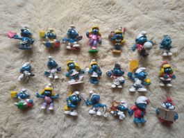 Collection Schtroumpfs vintage - Figurines plastoy Schleich
