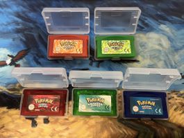 Pokémon Game Boy Advance SP Games als komplettes Set