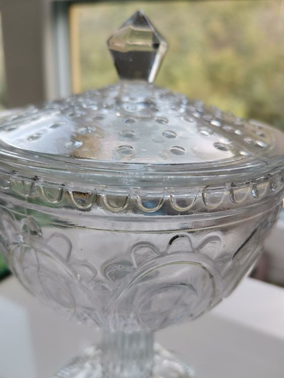 Kristall Bonbonglas Mit Deckel – Personalisierbar Für Hochzeit, Candy Bar Oder Deko | 18 Cm Diamantschliff