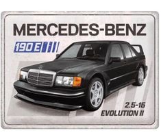 Mercedes 190E Evo II Hängeschild Blechschild Schild 30x40cm