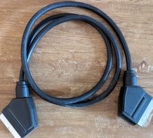 SCART Kabel schwarz 1 Meter gebrauchter Zustand