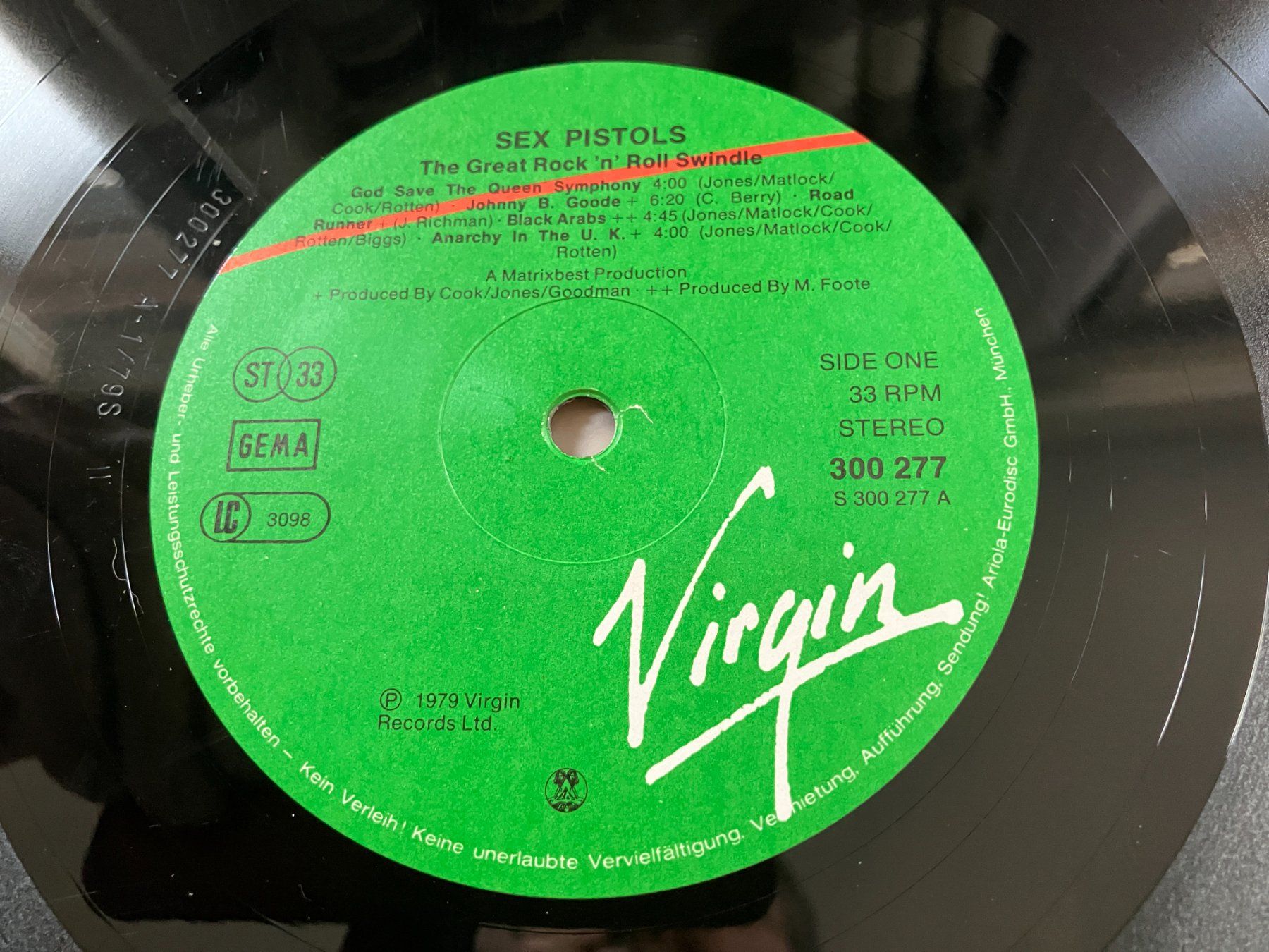 Dischi in vinile: Sex Pistols – Usato da Aarwangen venduto da Jukebox3 5