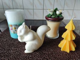 Lot de -11- bougies dont 1 "Partylite" et 1 artisanale