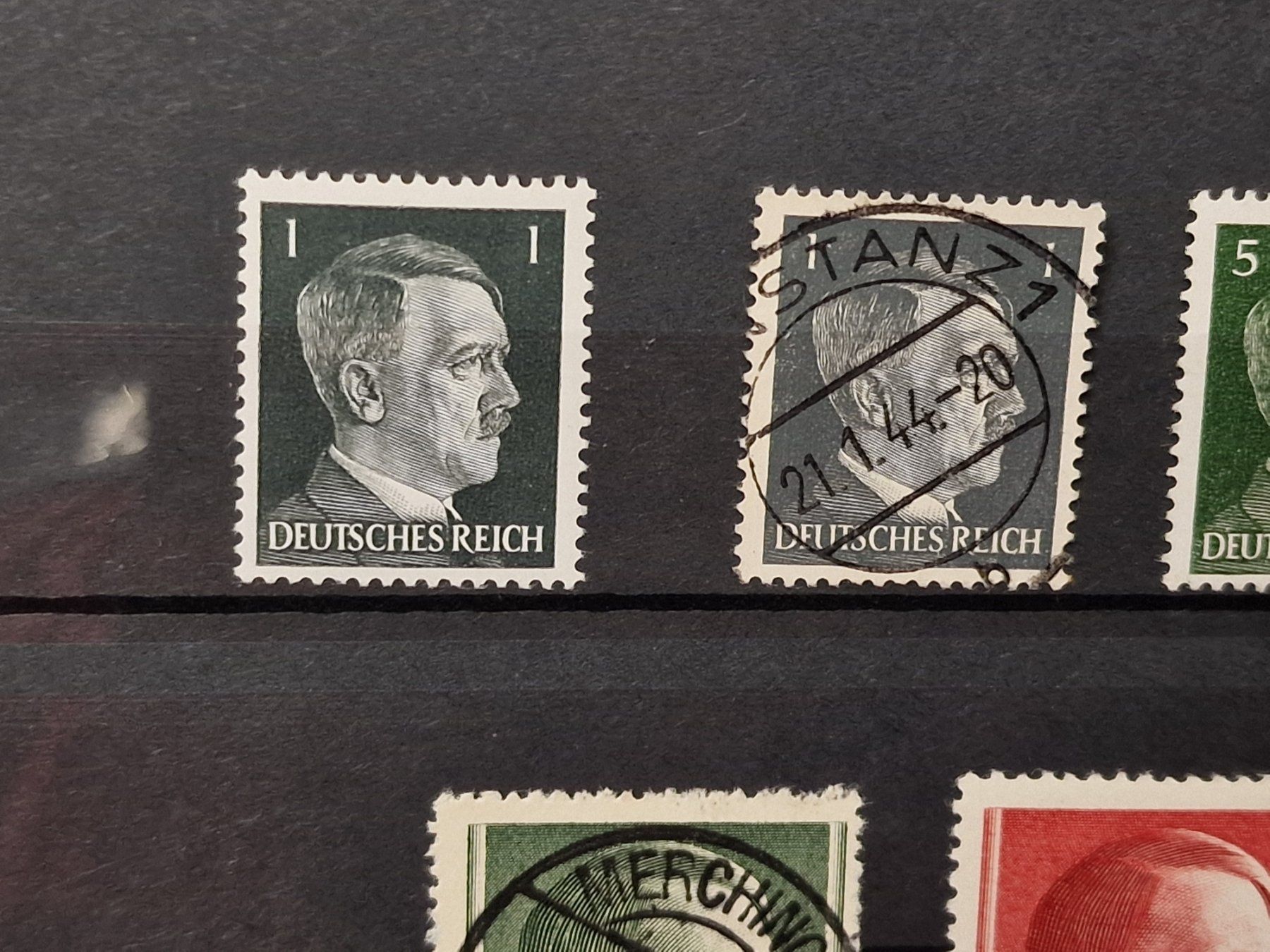 Tutti i francobolli: Deutsches Reich 781b/784b/785b - postfrisch & o – Usato da Aesch LU venduto da briefmarken.uray 2