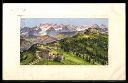 AK Rigi-Kulm, Gesamtansicht und Staffel aus der Vogelschau