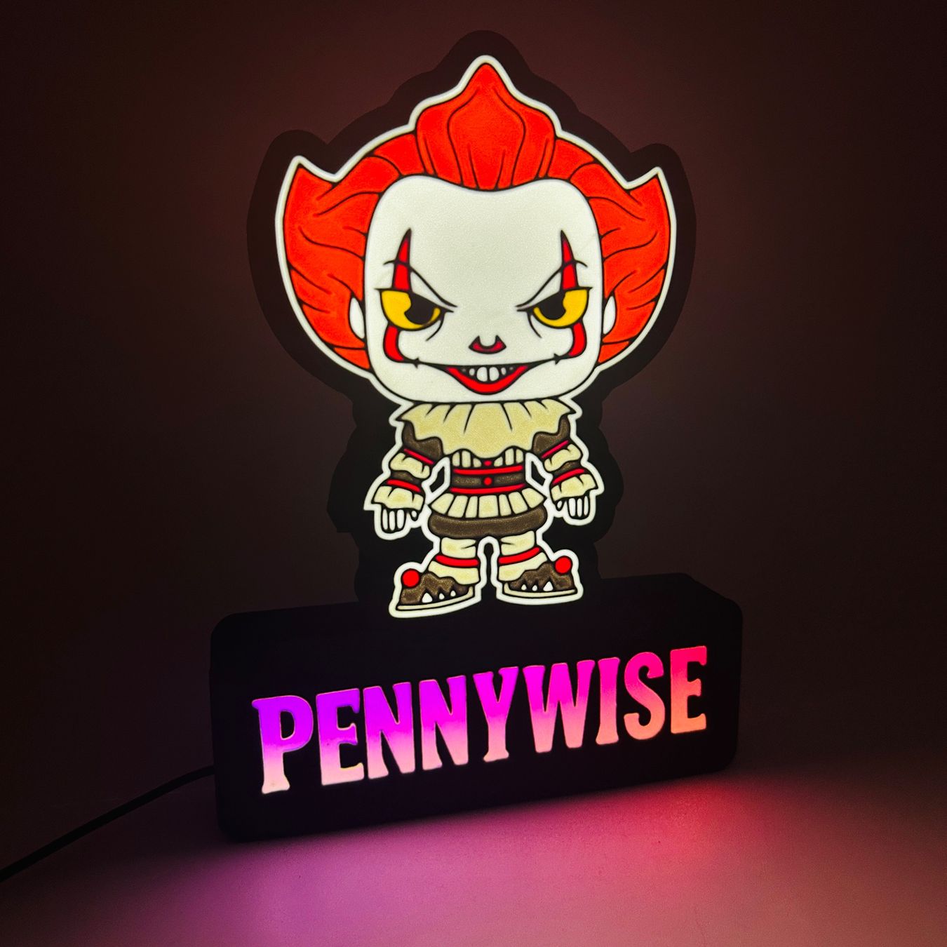 Lampade: Lightbox lampe led PENNYWISE RGB – Nuovo (secondo la descrizione) da Vicques venduto da PAMB3D 3