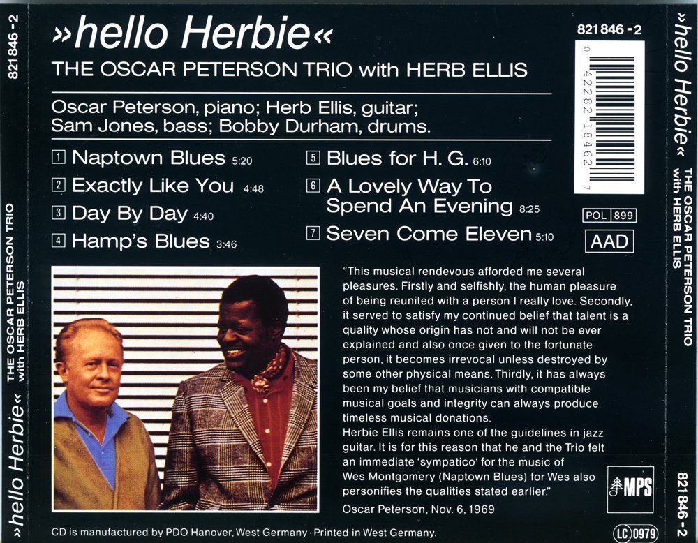CD: Jazz CD: Oscar Peterson "Hello Herbie" (MPS) – Usato da Hochfelden venduto da mue_lhm9 2