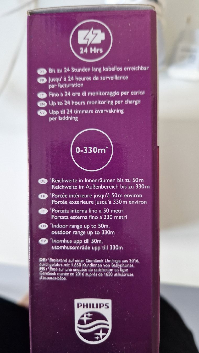 Philips Babyphone: Babyphone Philips Avent – Usato da Wettingen venduto da Diphtong 4