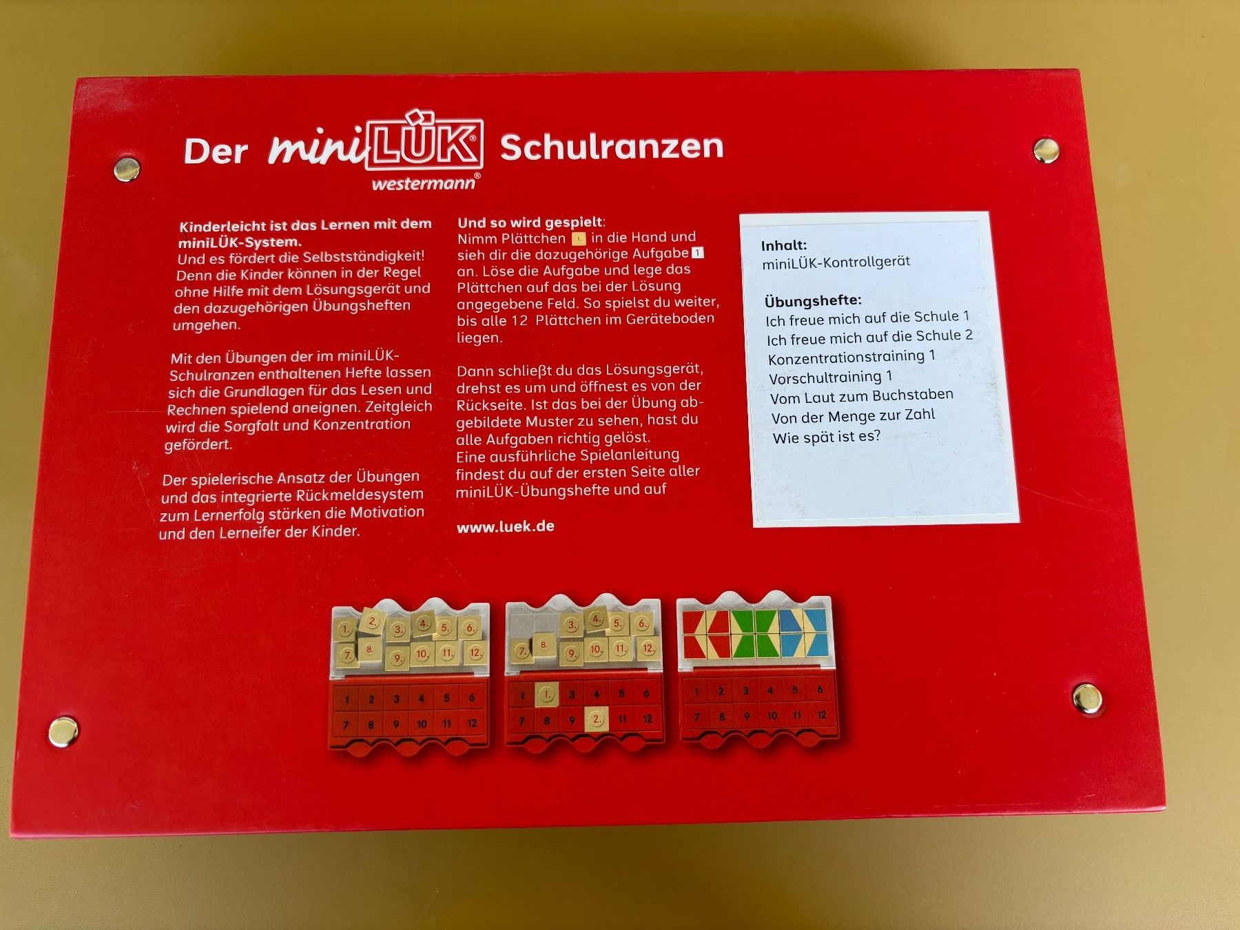 Spiele: MINI LÜK Schulranzen mit 7 Lernheften – Gebraucht aus Zürich von missmodernage 2