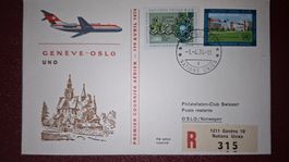 Swissair Geneve - Oslo 01.04 1974