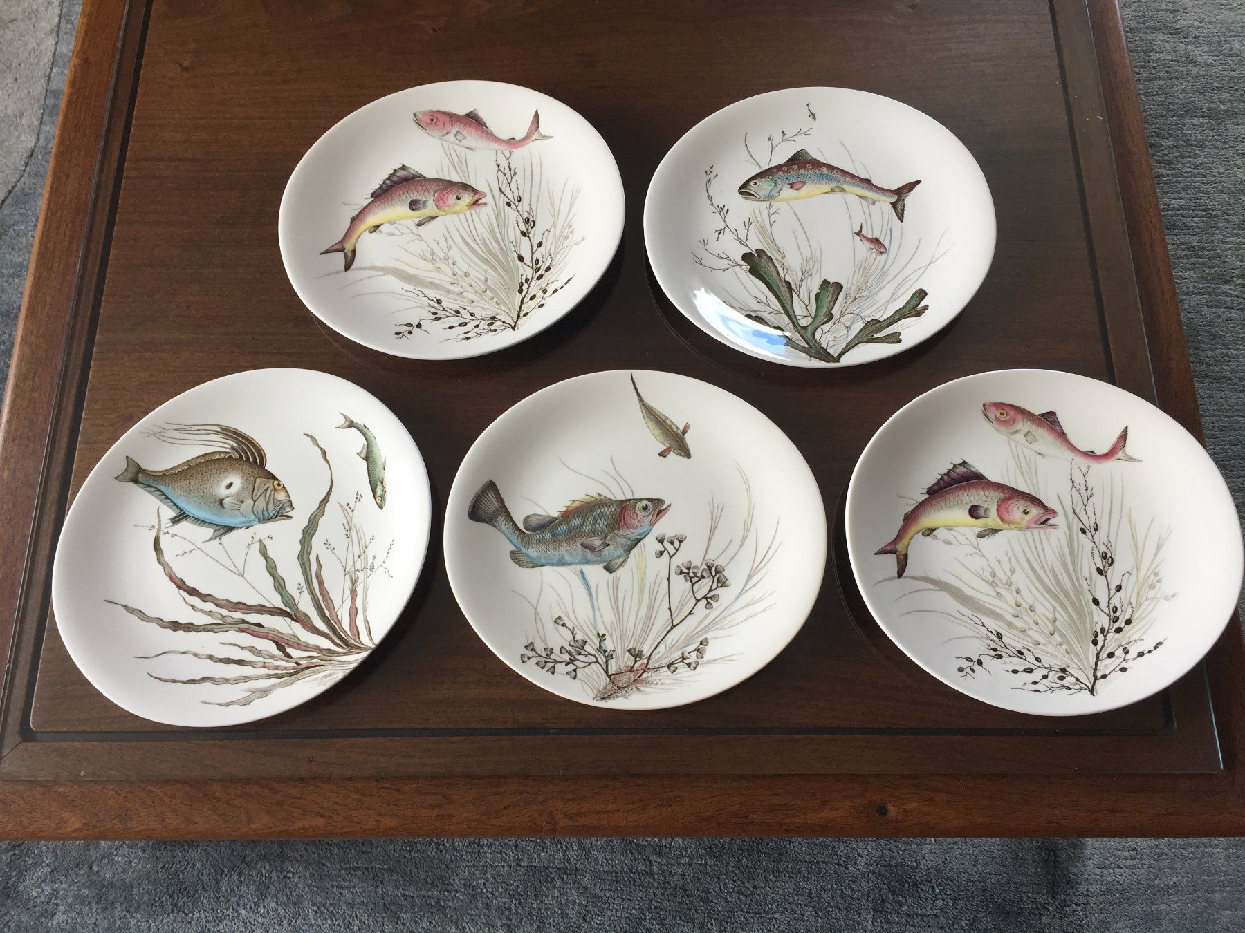 Servierplatten: Magnifique plat à poisson + 8 assiettes – Gebraucht aus Chernex von nounours2010 4