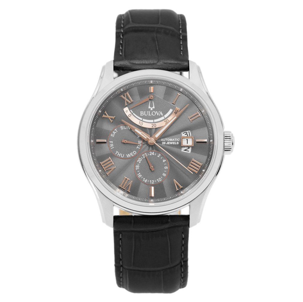 Bulova Orologi: Bulova 96C143 Wilton Grau Automatik – Nuovo e nell'imballaggio originale da Schindellegi venduto da harveystore 1