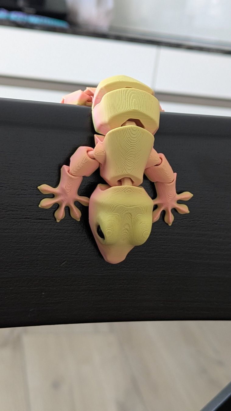 Tutte le decorazioni: Beweglicher Gecko, gelb/orange – Nuovo (secondo la descrizione) da Staufen venduto da El3D 3