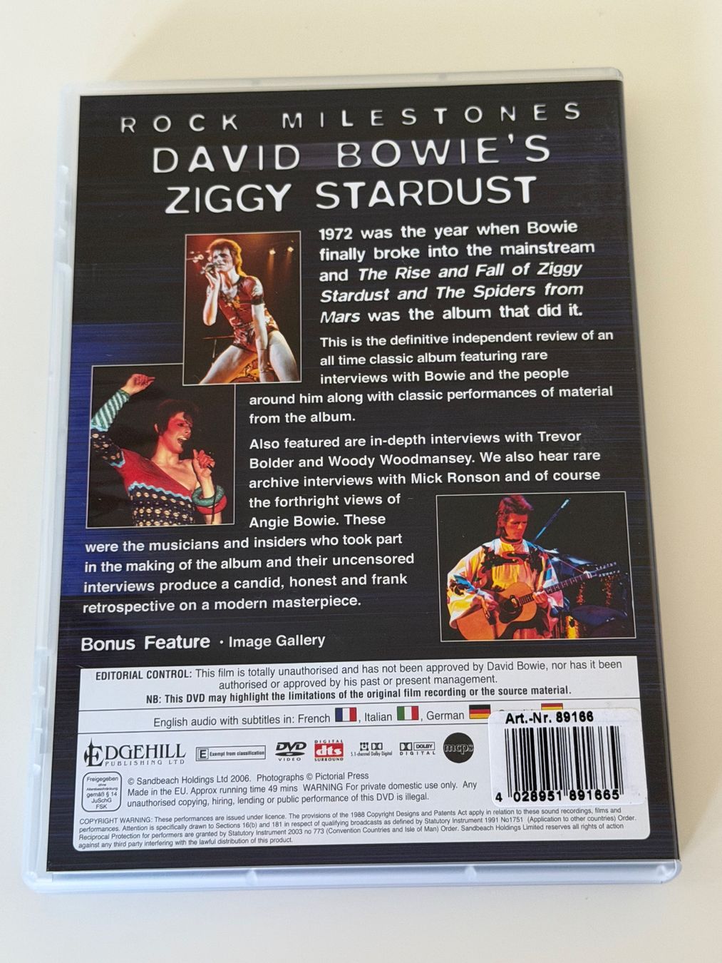 Tous les DVDs: David Bowie Ziggy Stardust DVD Rock Milestones – Neuf (Voir description) à Altstätten SG par sheamus 1