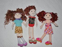 3 lustige Girls Stoffpuppen