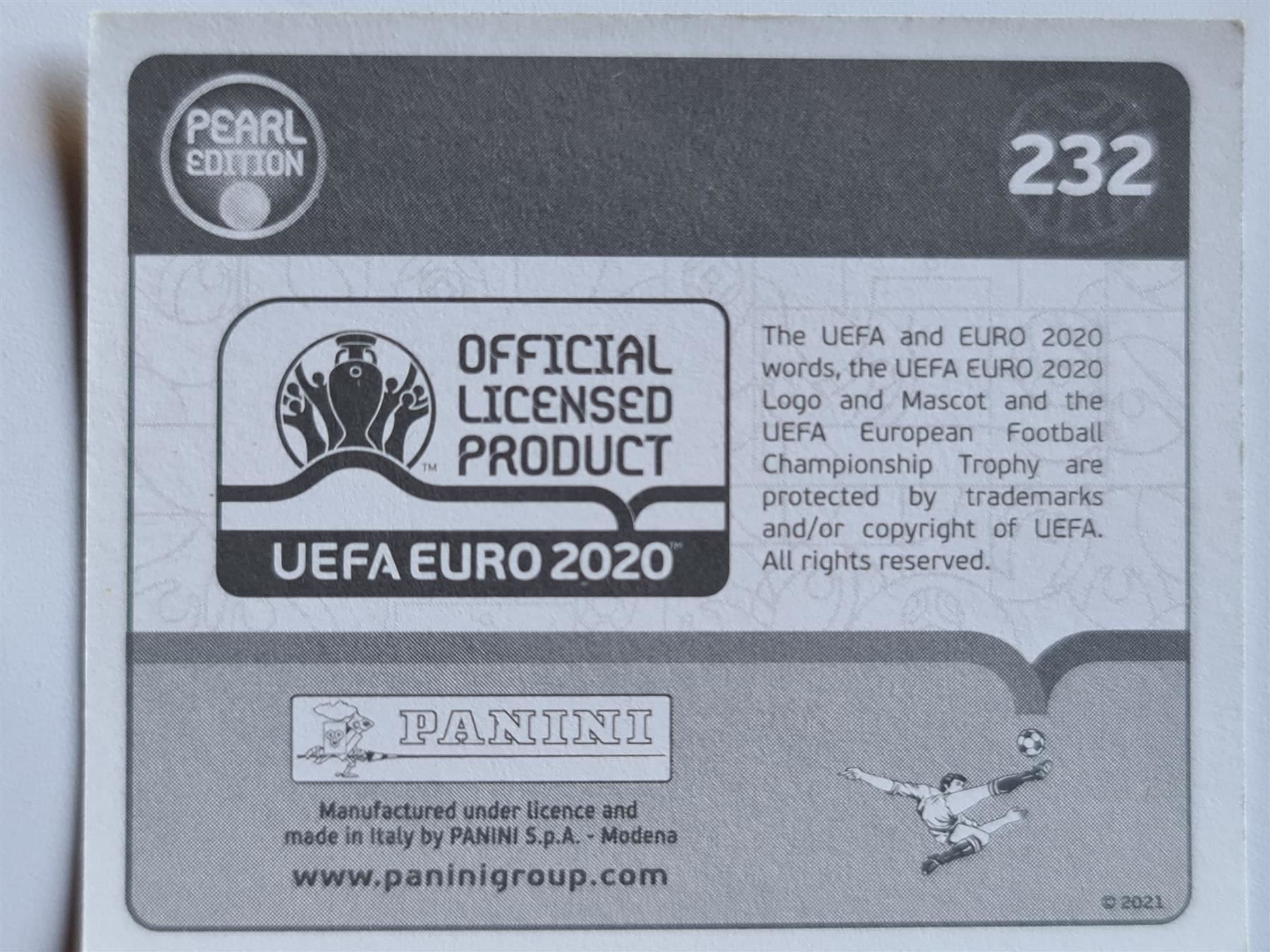 Panini Sammelbilder & Trading cards: Panini EURO 2020 pearl edition 232 – Neu (gemäss Beschreibung) aus Dintikon von Prime-shop 1