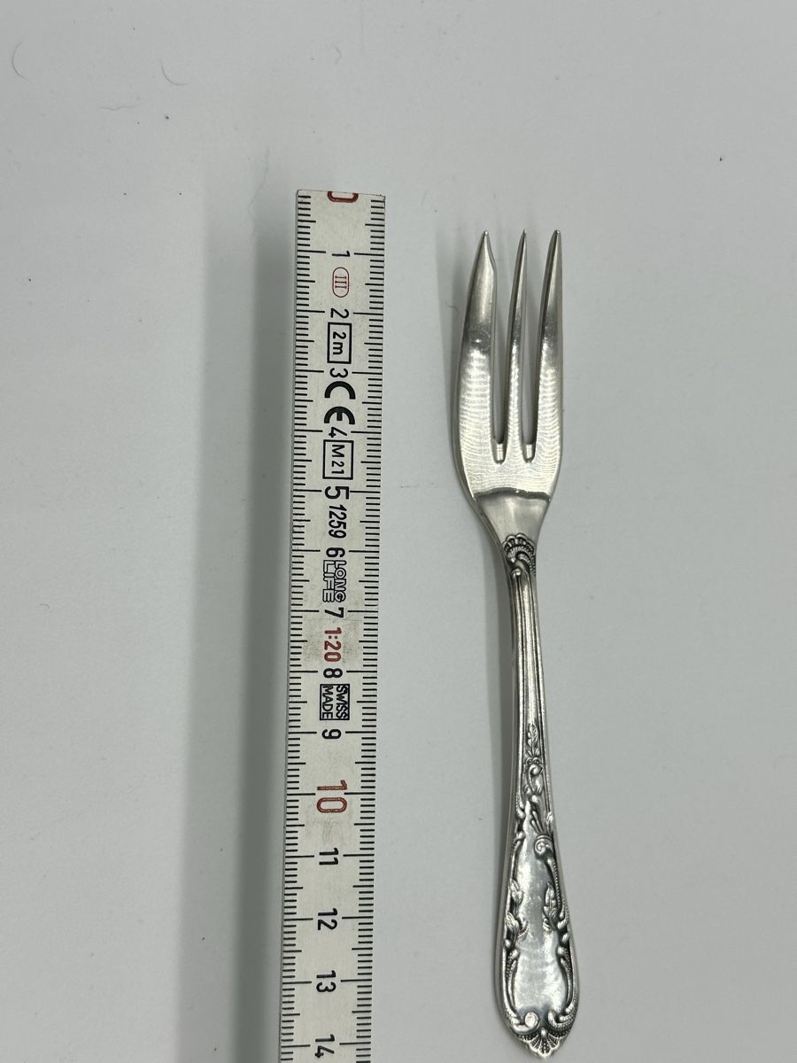 Forchette: Set of 8 Antique Silver Forks – Usato da Villmergen venduto da JacRon 1