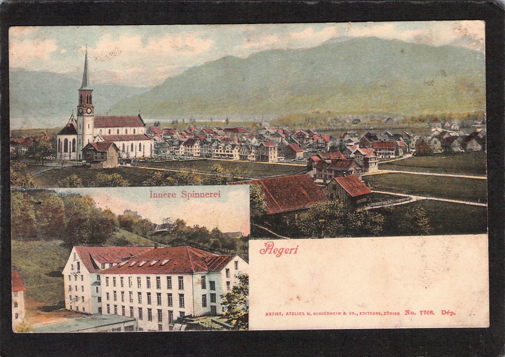 Cartoline postali: Aegeri ZG , Innere Spinnerei – Usato da Reichenburg venduto da Pipo-67