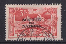 Schweiz: 3 Fr. Société des Nations - Kat. 60.--