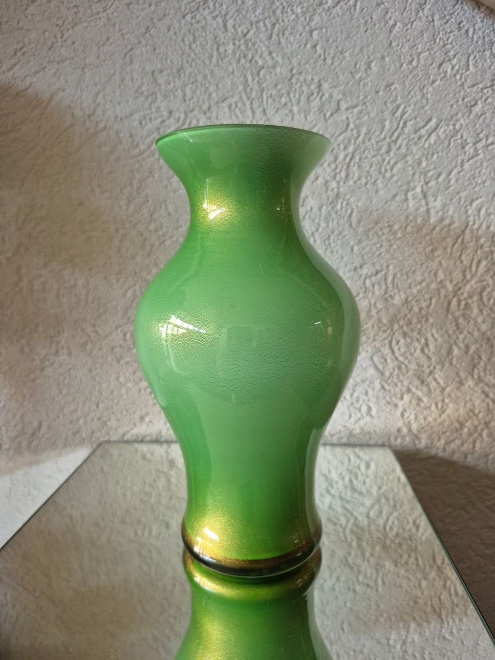 Murano Vase & Récipients: Schöne Murano Vase mit echtem Goldstaub – D'occasion à Genève par antade