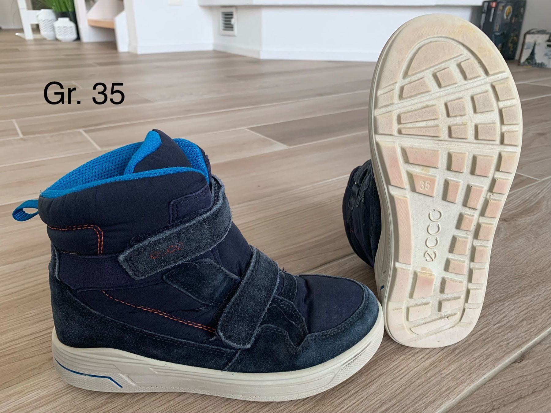 Ecco Schuhe für Jungen: Ecco Goretex Winterschuhe Gr. 35 blau – Gebraucht aus Rudolfstetten von Joyw