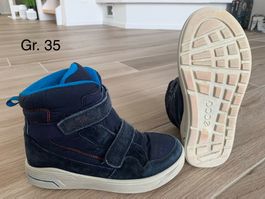 Ecco Goretex Winterschuhe Gr. 35 blau