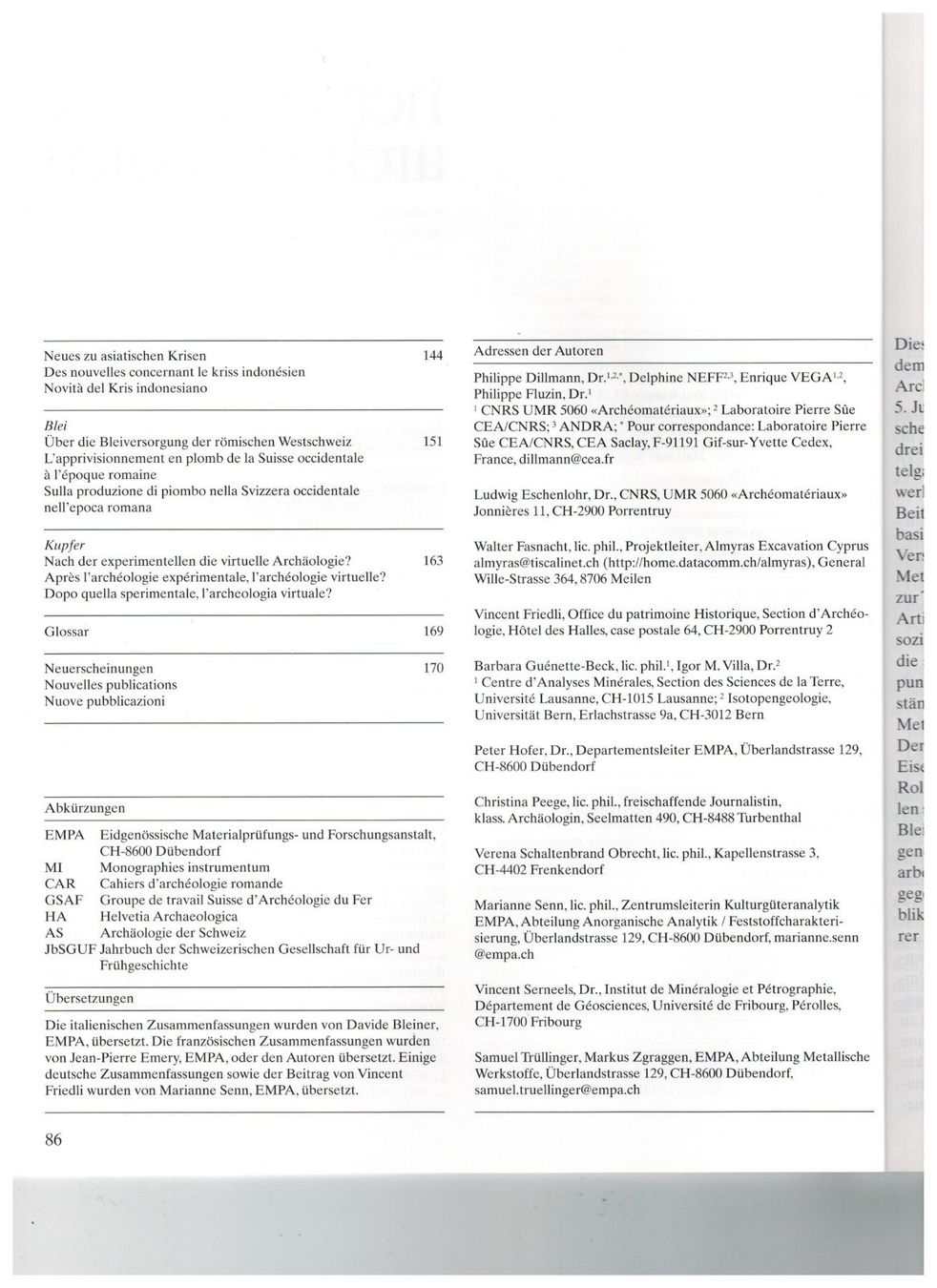 Libri: Archäologie: Archäometallurgie – Nuovo (secondo la descrizione) da Biel-Benken BL venduto da rud_yc8p 2