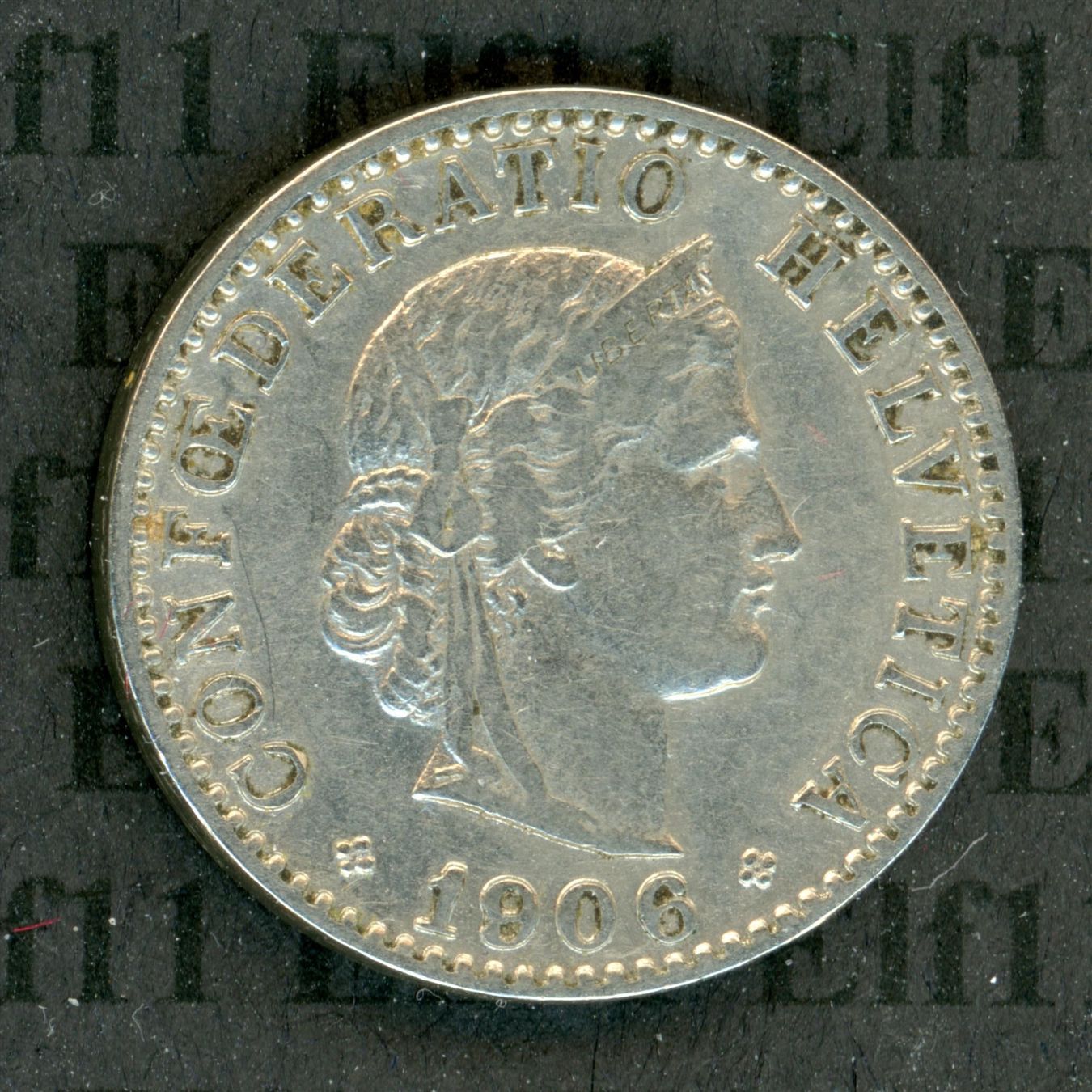 Tutti le monete: CHF___0.20 1906 ss+ 20 Rappen – Usato da Widnau venduto da Elf11
