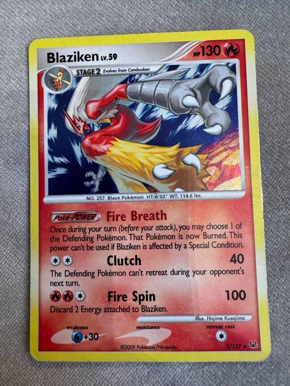 Pokémon Carte collezionabili: Pokemon carta 3/127 Blaziken – Usato da Porza venduto da GioCa65