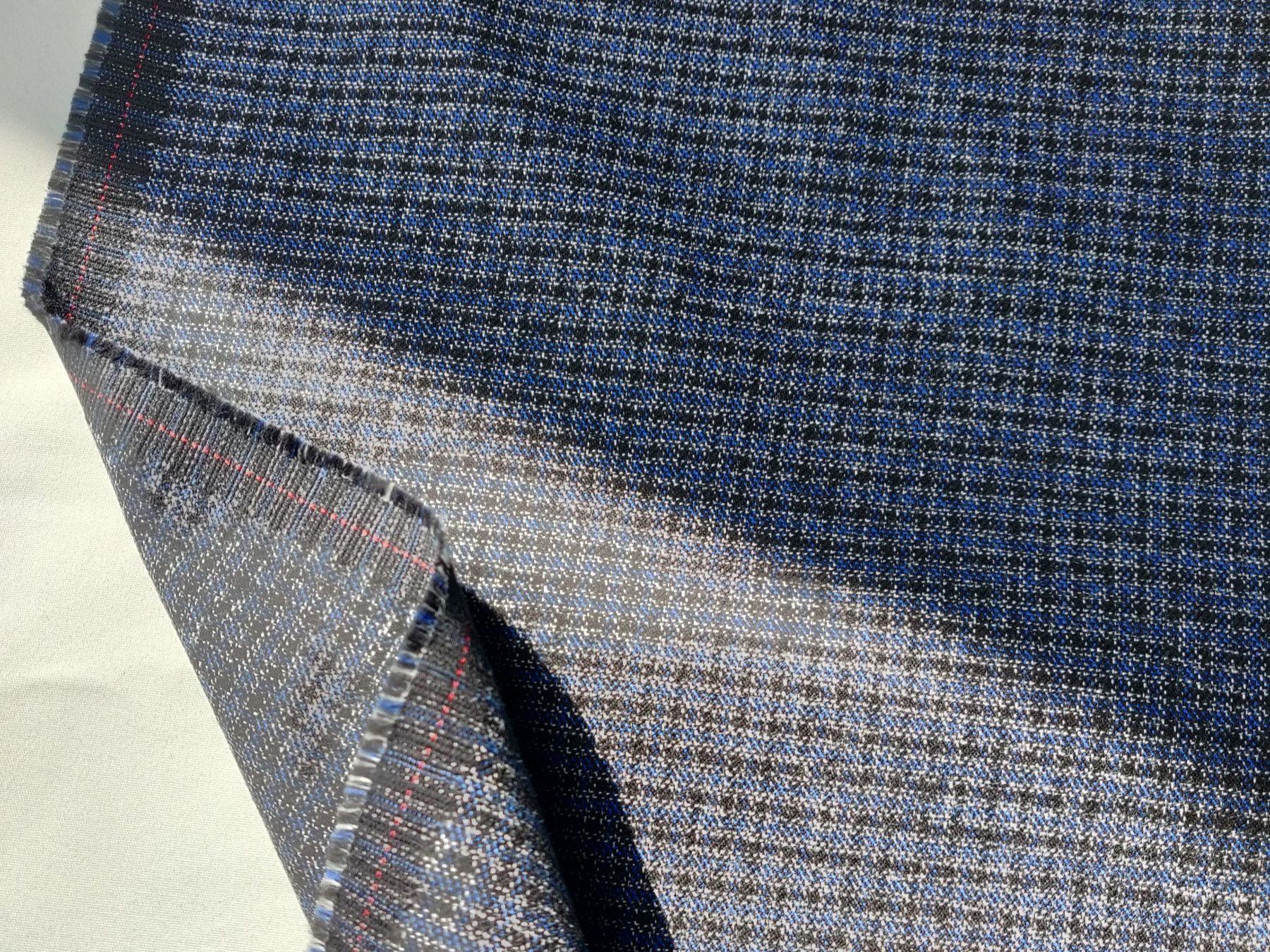 Tessuti: Anzug Stoff Baumwolle Elastan gewoben 1.85x1.50m blu nero – Nuovo (secondo la descrizione) da Lufingen venduto da Voyager7 4
