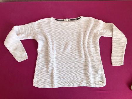 ESPRIT PULLI, GR. S, OVERSIZED, WEISS, CASUAL