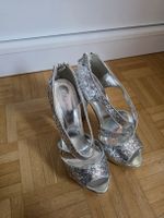 Damenschuhe  silber Grösse 38 mit Glitzer