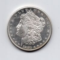 (2350) USA, one Dollar, 1880 S, Prooflike, Super