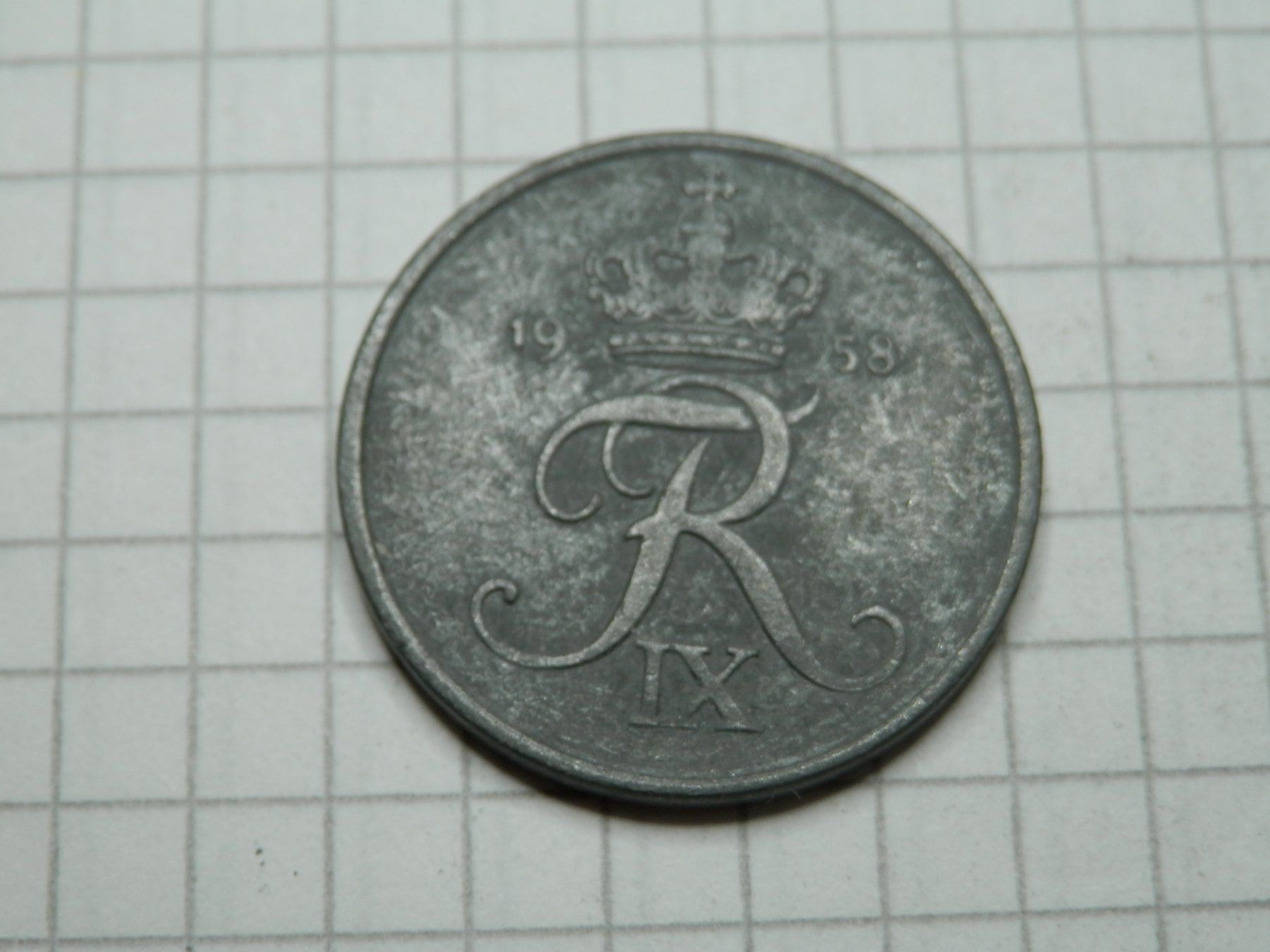 Alle Münzen: Dänemark  2 Öre, 1958 – Gebraucht aus Weiach von weiach81