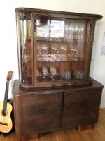 Vitrine zweiteilig/ Buffetschrank