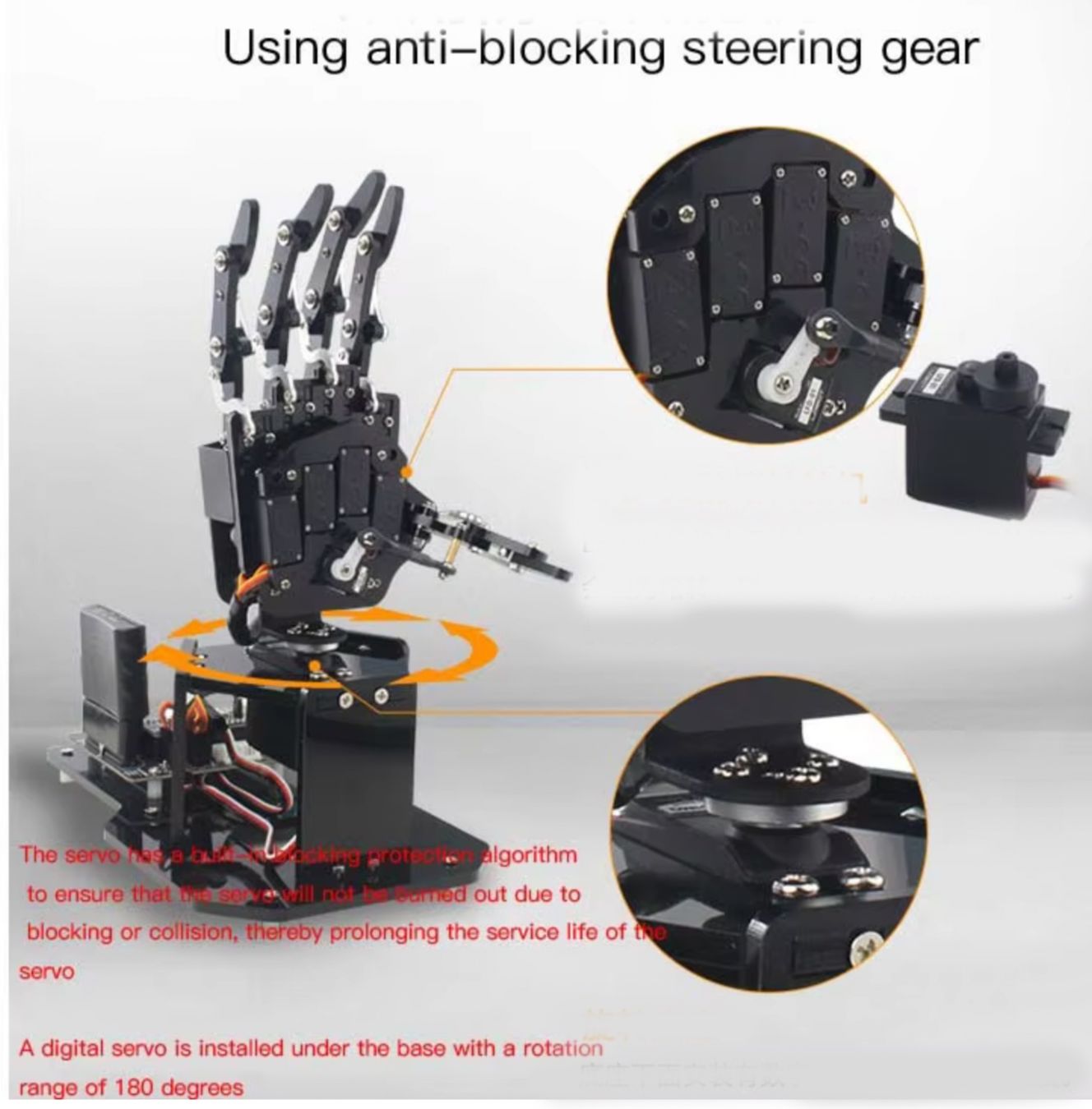 Arduino Elektronikbauteile: Arduino STM32 Bionic Robot Palm Hand Manipulator – Neu und originalverpackt aus Füllinsdorf von cabletime 4